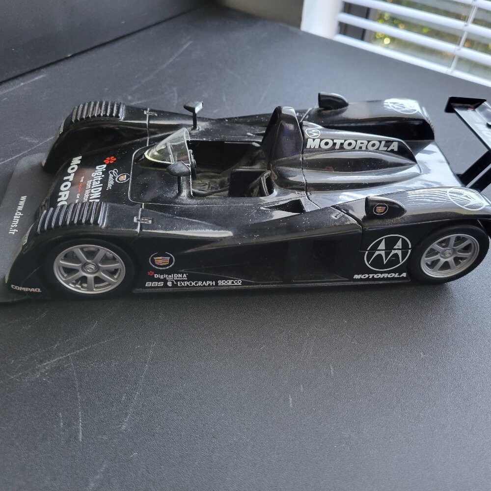 Hot Wheels 1/18 Diecast Car Black 2000 Cadillac Northstar LMP Motorola Vintage